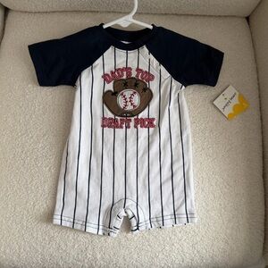 Jumping Beans Navy and White Kids Baseball Tee